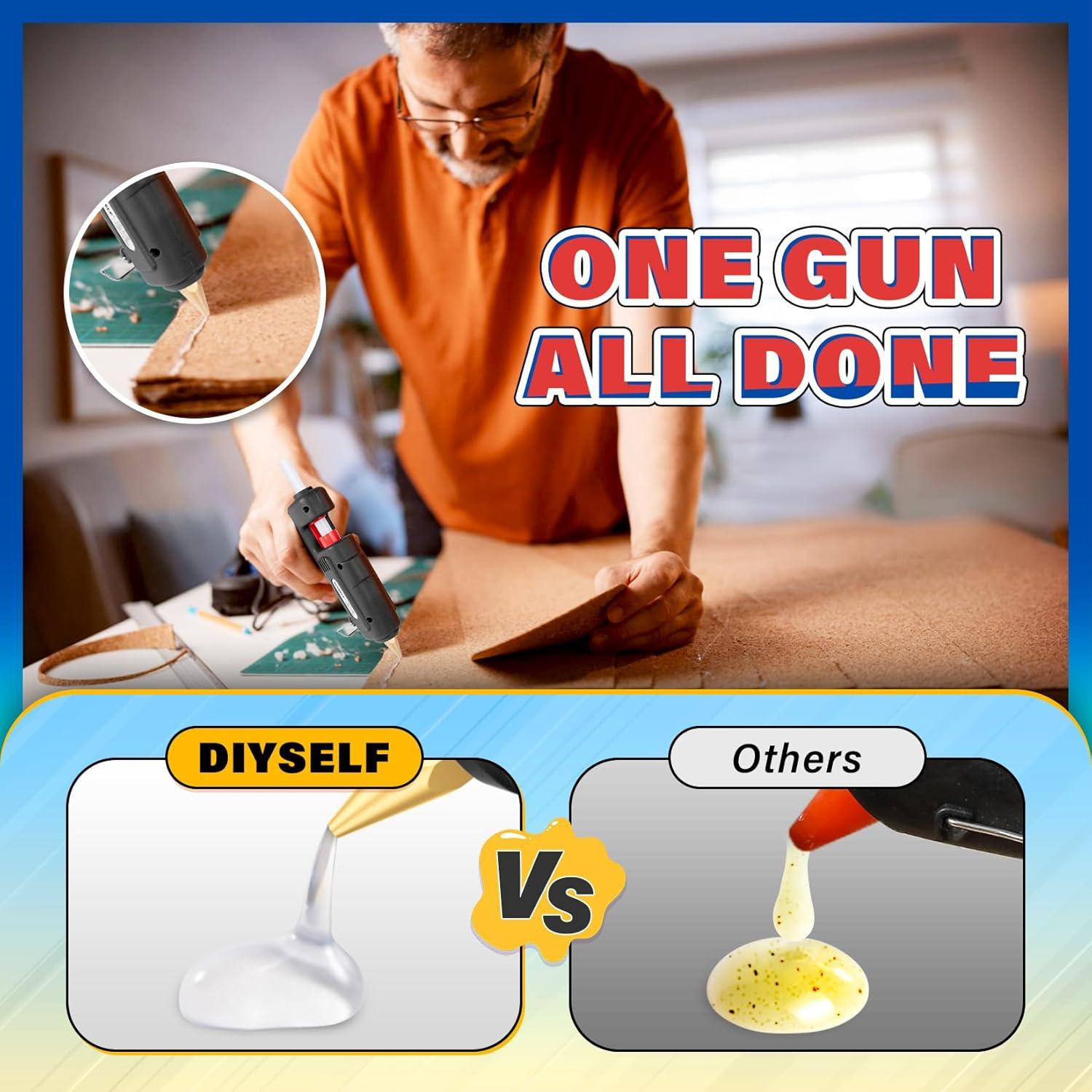 Pistola de Pegamento Caliente DIYSELF 60/100W con 20 Barras