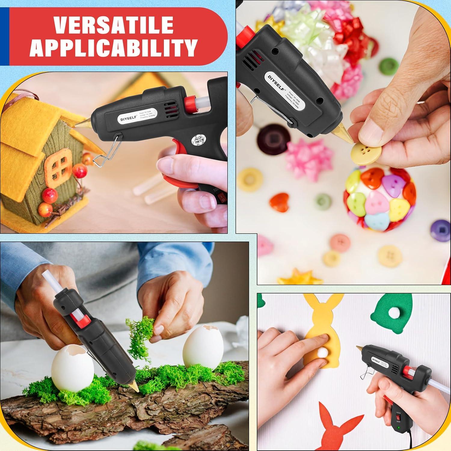 Pistola de Pegamento Caliente DIYSELF 60/100W con 20 Barras