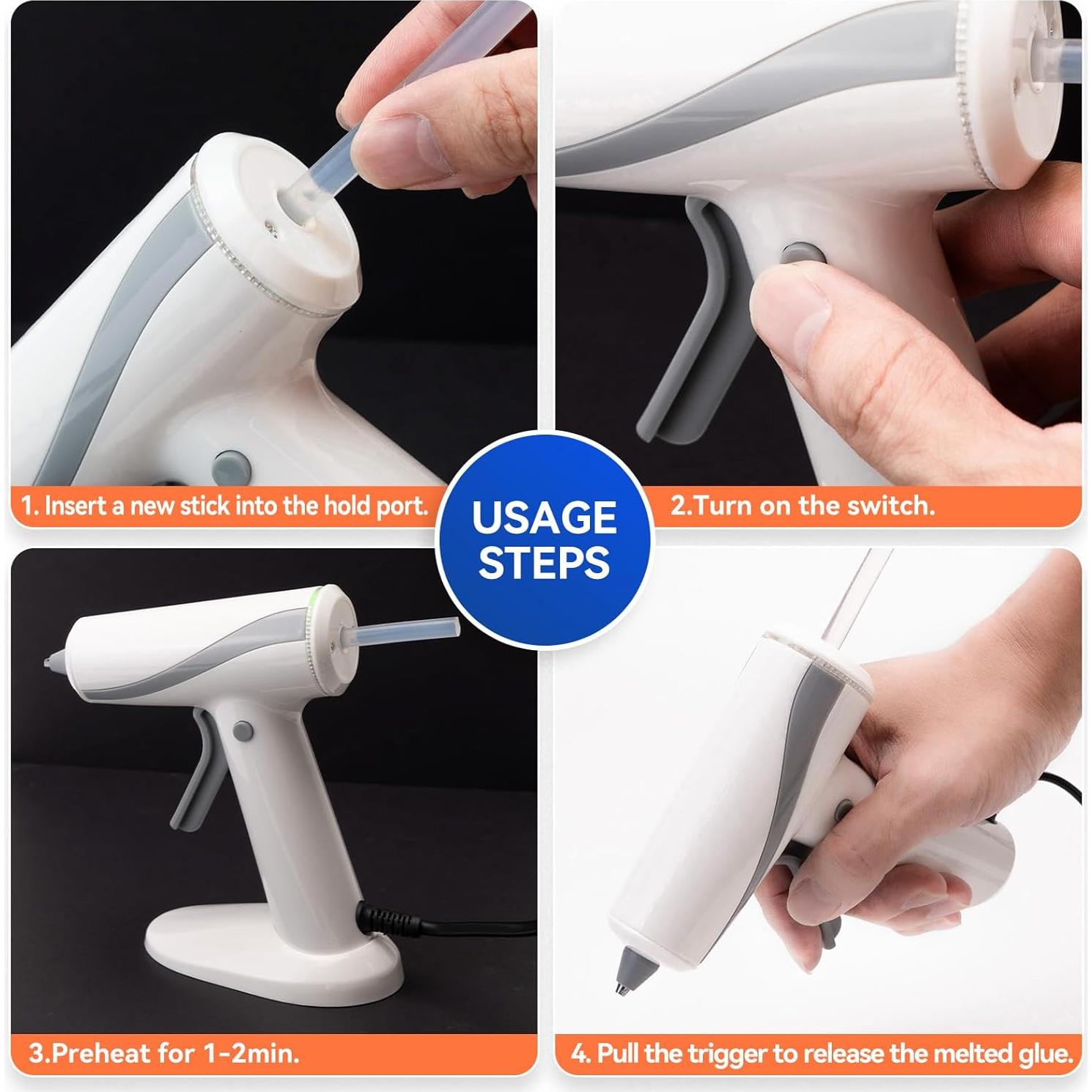 Pistola de Pegamento Caliente Krightlink 20W con 30 Barras