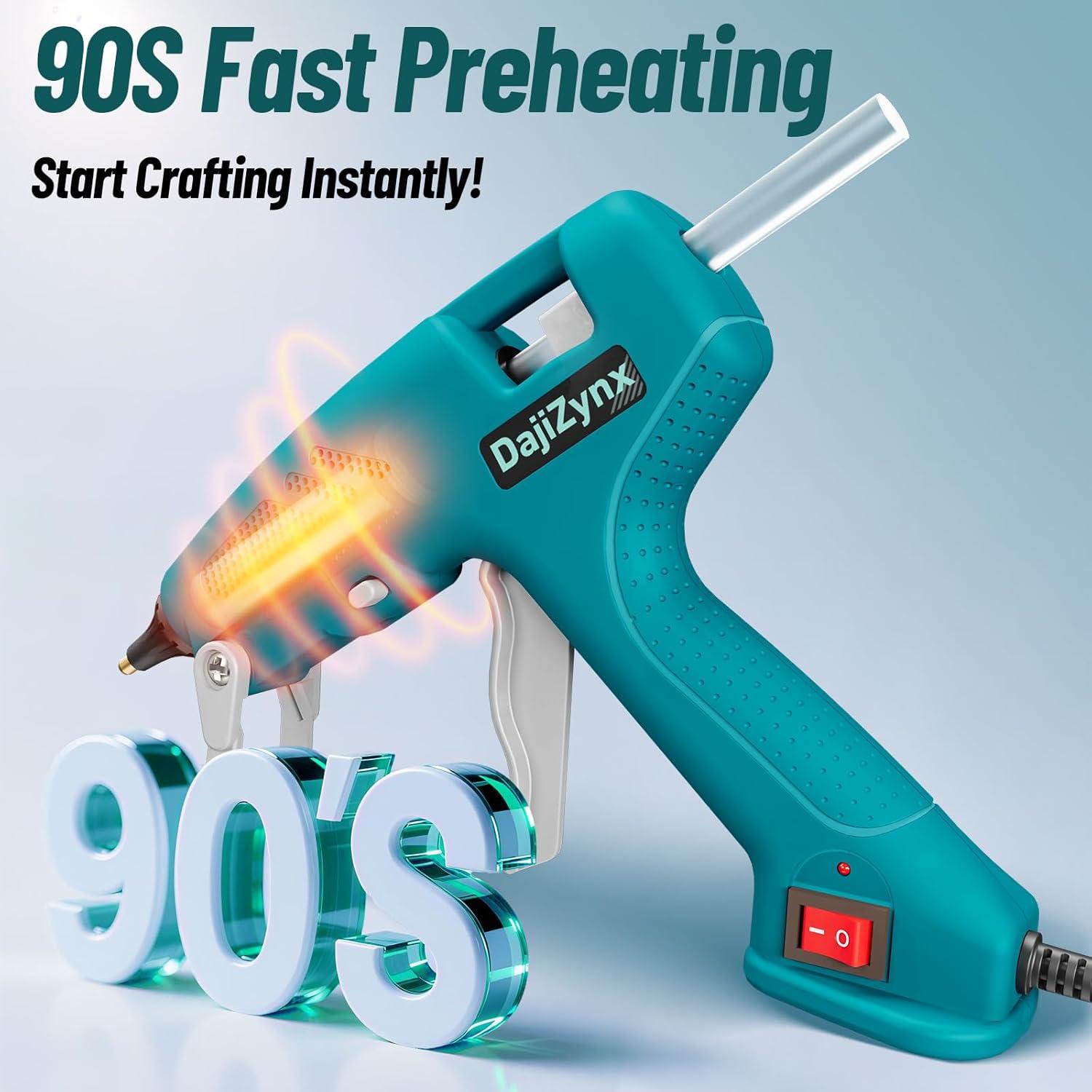 Pistola de Pegamento Caliente DajiZynx 100W con 30 Barras