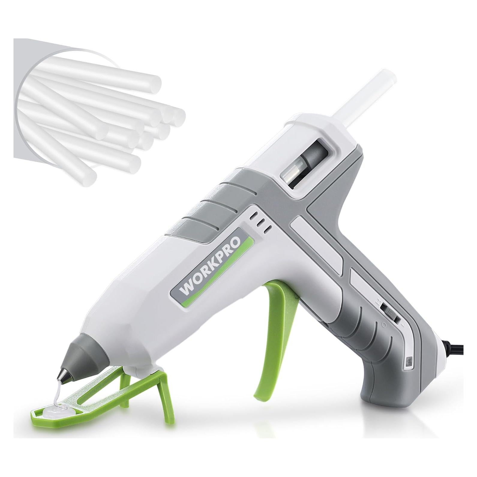 Pistola de Pegamento Caliente WORKPRO 60/100W + 10 Barras 11mm