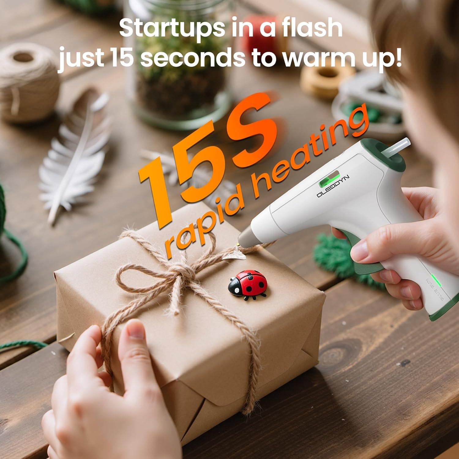 Pistola de Pegamento Caliente Inalámbrica Oleodyn 2000mAh 30 Barras