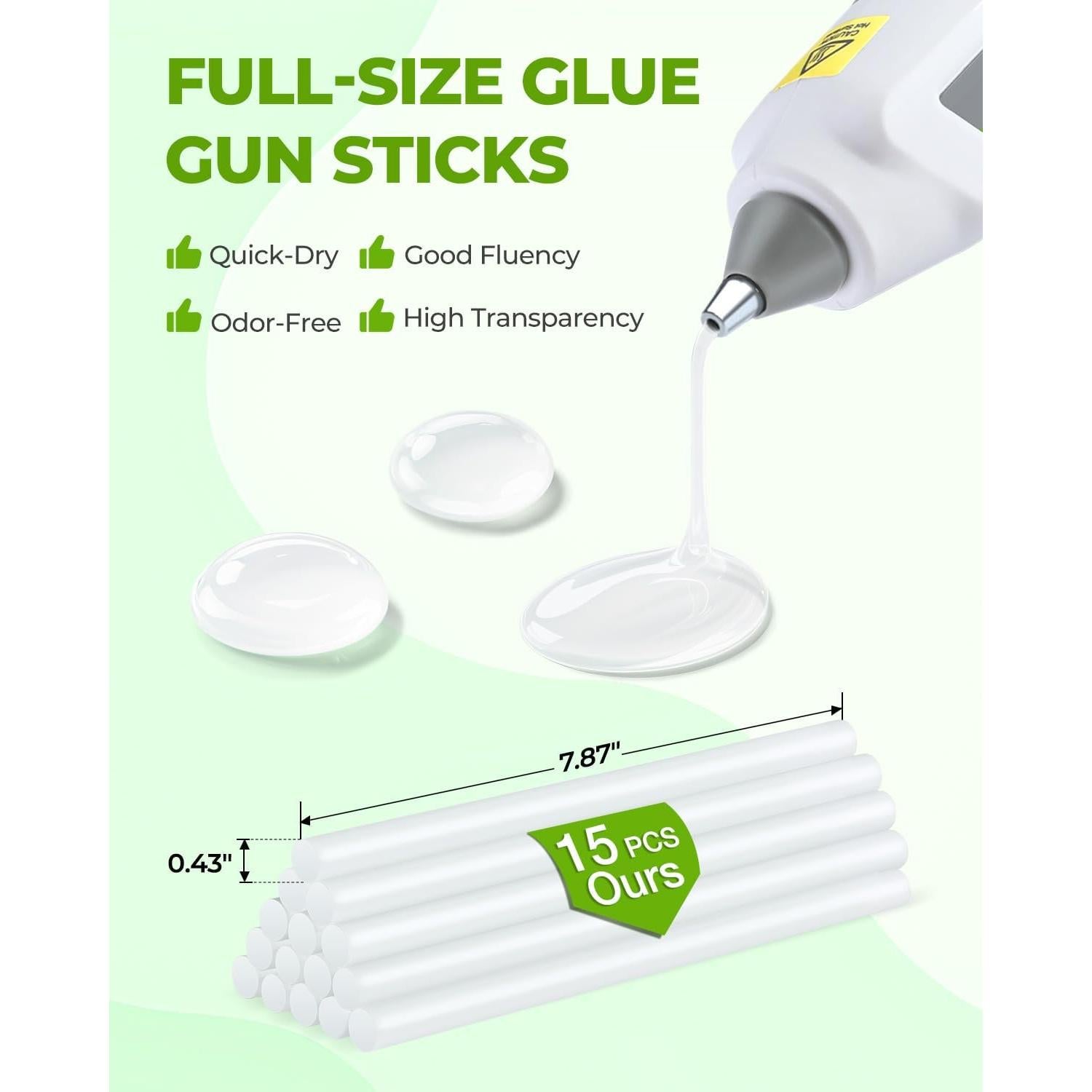 Pistola de Pegamento Caliente Inalámbrica WORKPRO 12V con 15 Barras