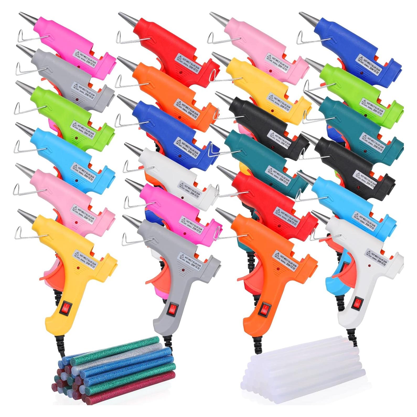 Kit de 24 Mini Pistolas de Pegamento Nuenen con Palitos 50u