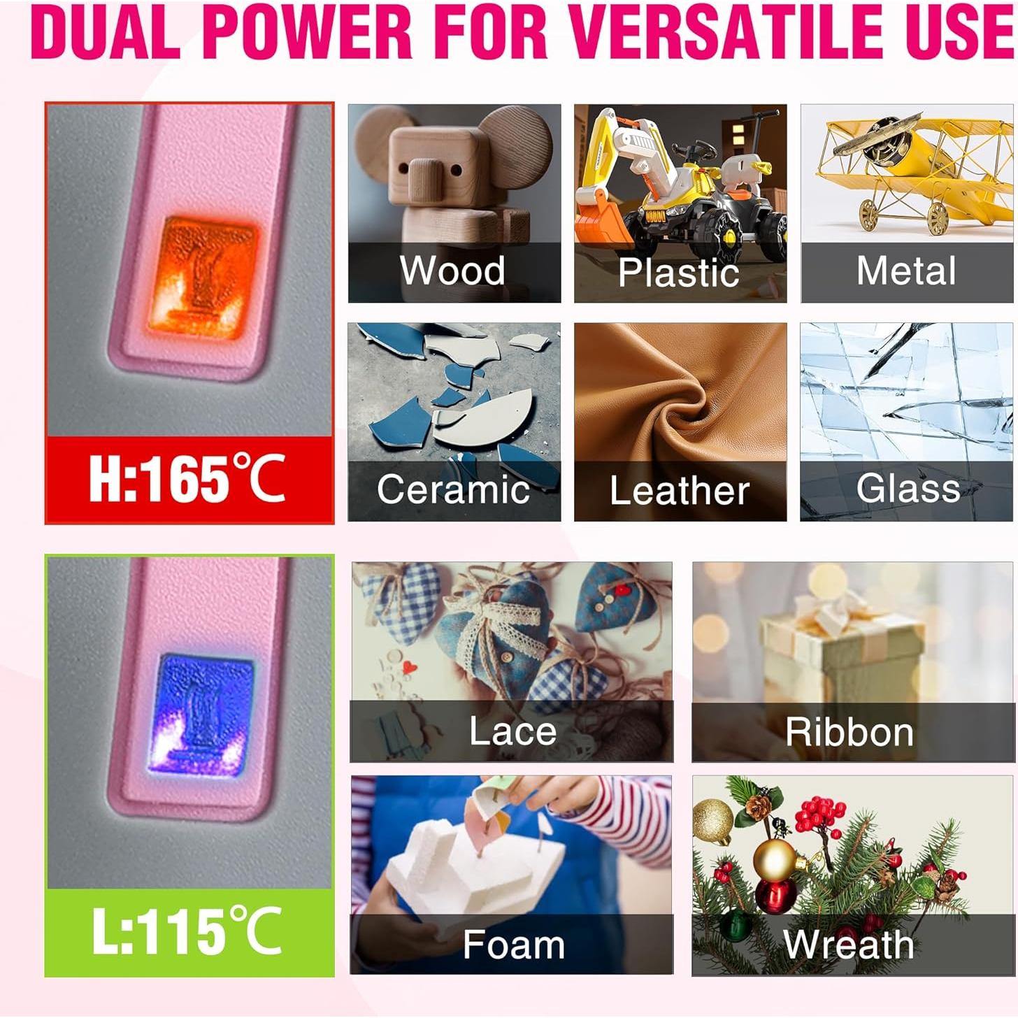 Pistola de Pegamento Caliente Inalámbrica WORKPRO 7.2V con 50 Barras