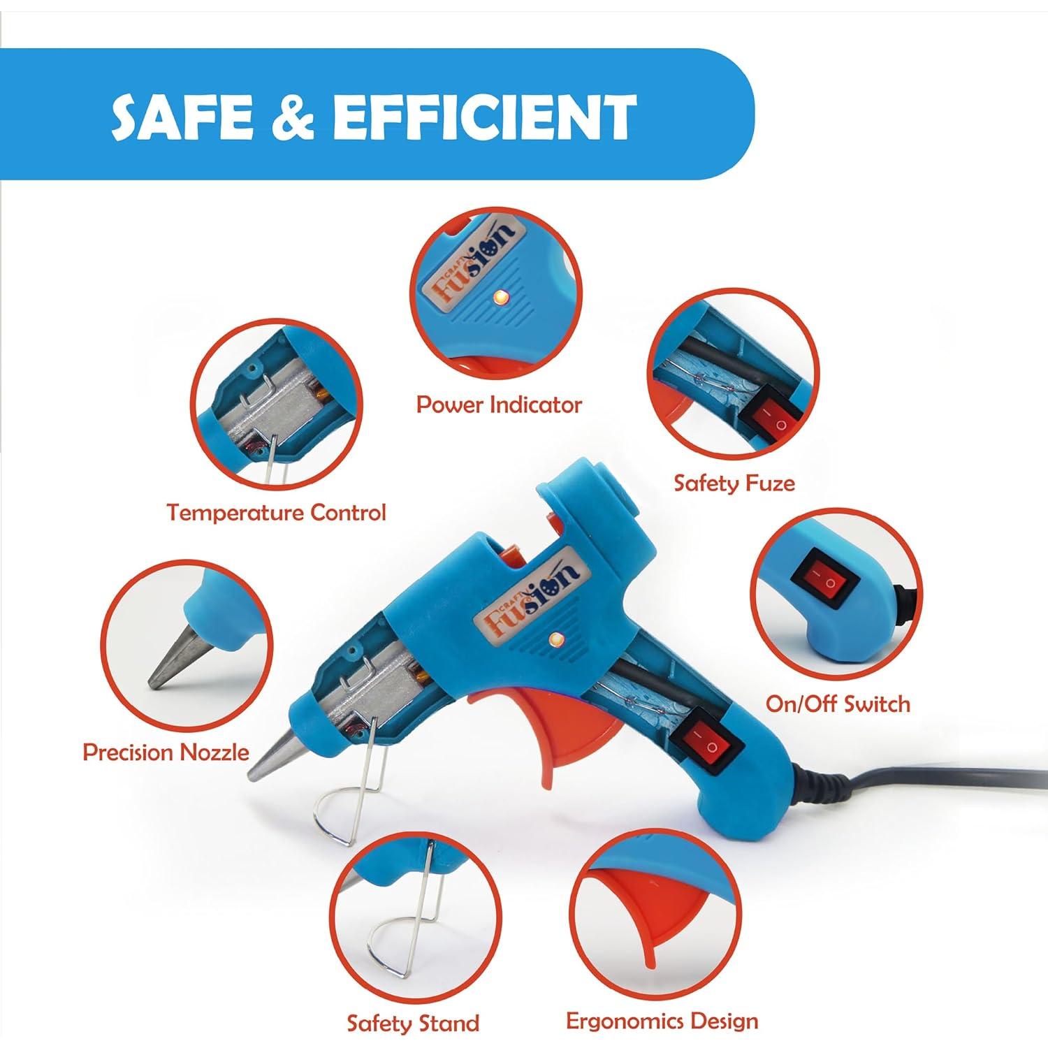 Pistola de Pegamento Caliente Craft Fusion Mini 20W Azul