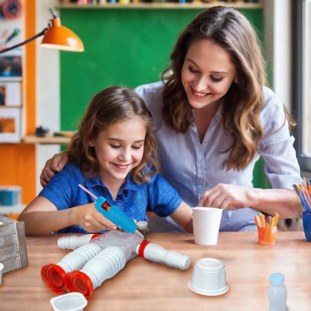 Pistola de Pegamento Caliente Craft Fusion Mini 20W Azul