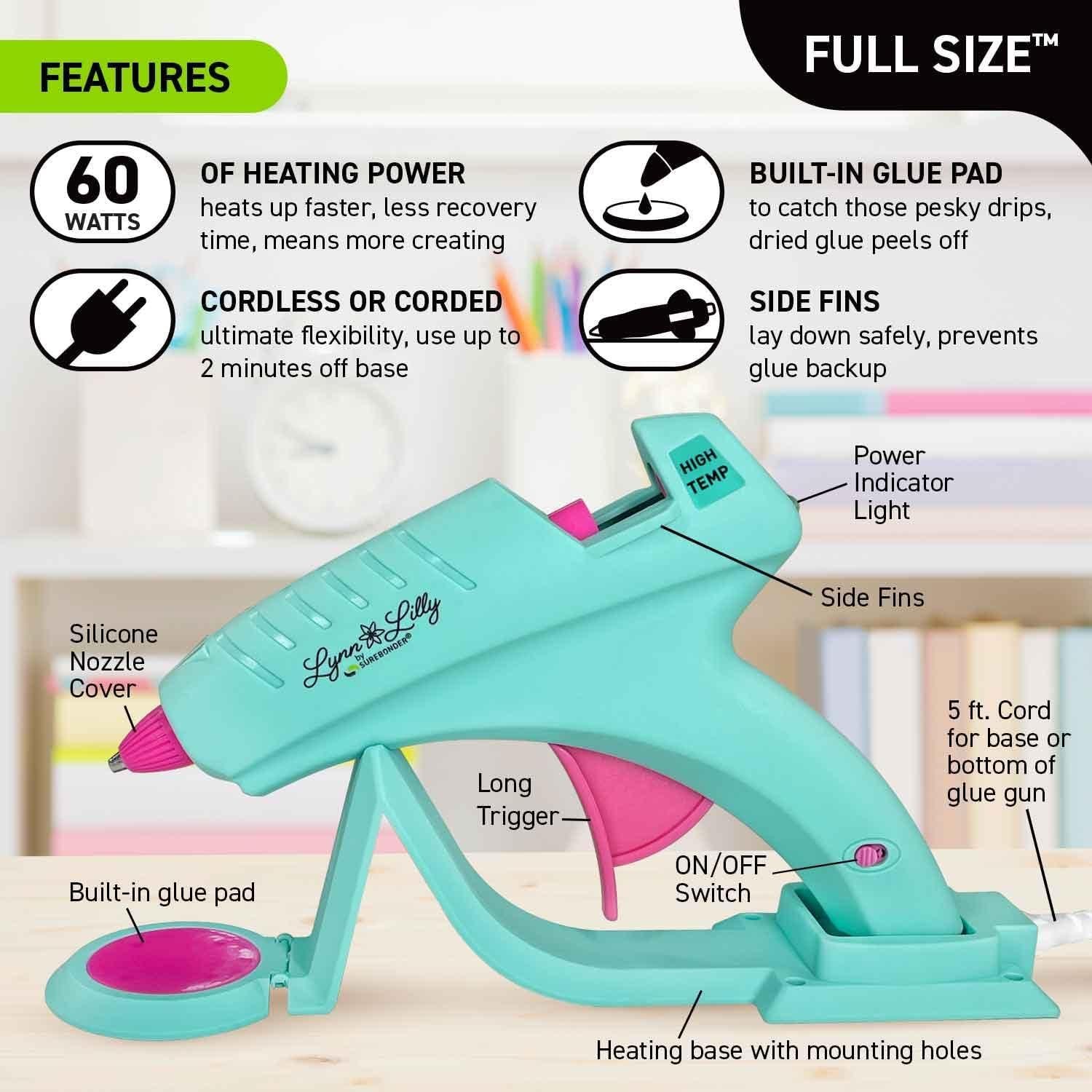 Pistola de Pegamento Caliente Surebonder Lynn Lilly 60W Azul