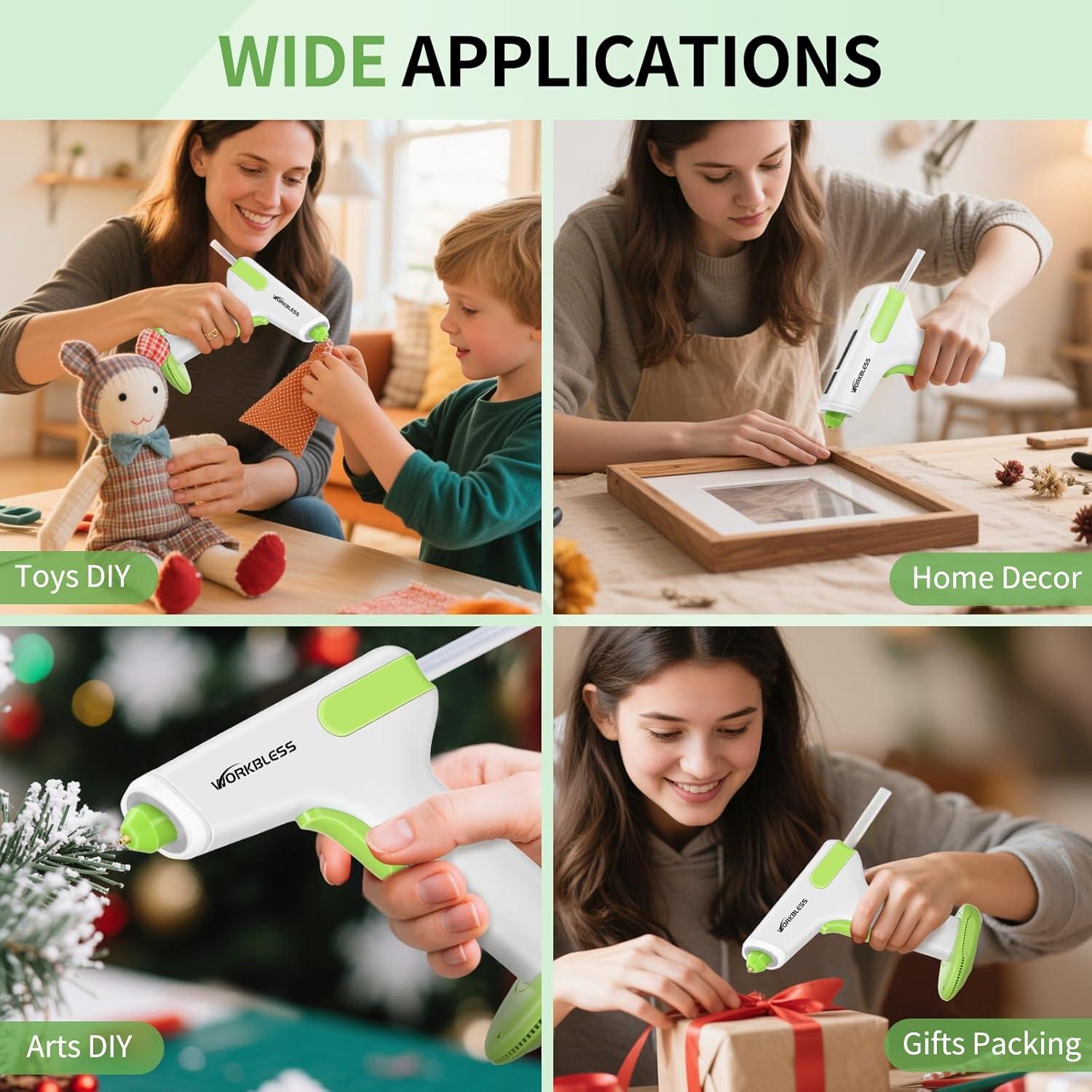 Pistola de Pegamento Inalámbrica WorkBless 2900mAh 20 Barras