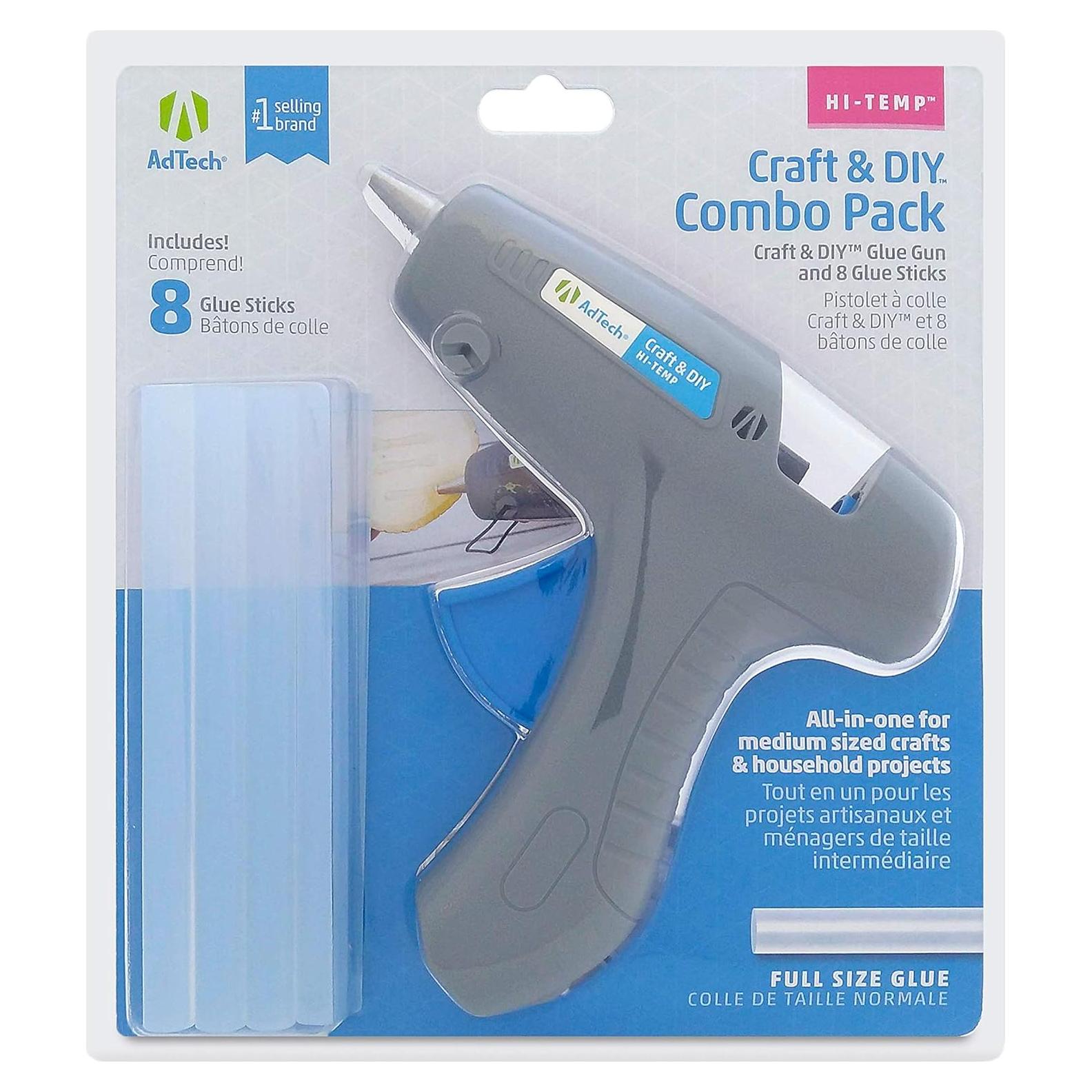 Pistola de Pegamento Caliente AdTech 40W + 8 Barras 20cm