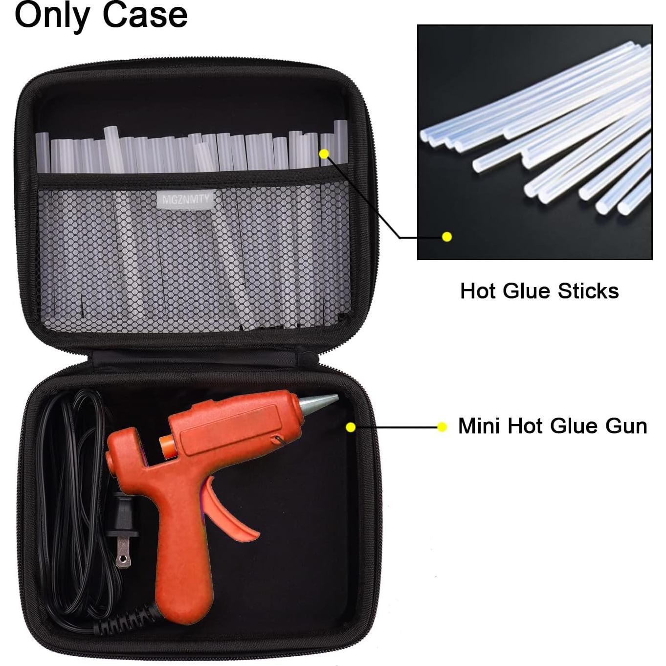 Funda de Almacenamiento Dura MGZNMTY para Mini Pistola de Pegamento