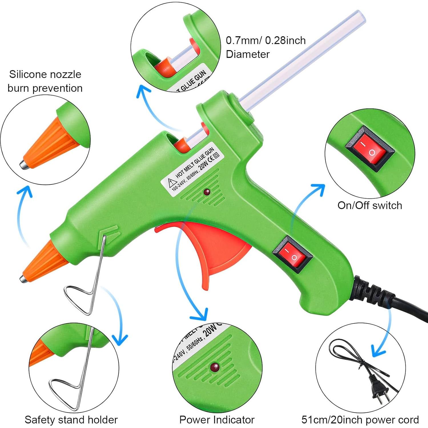 Pistolas de Pegamento Caliente Zhengmy 20W - 6 Pcs Multicolor