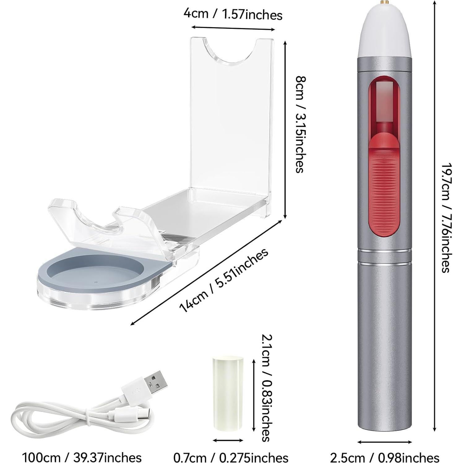 Pistola de Pegamento Caliente Inalámbrica DajiZynx 3.7V