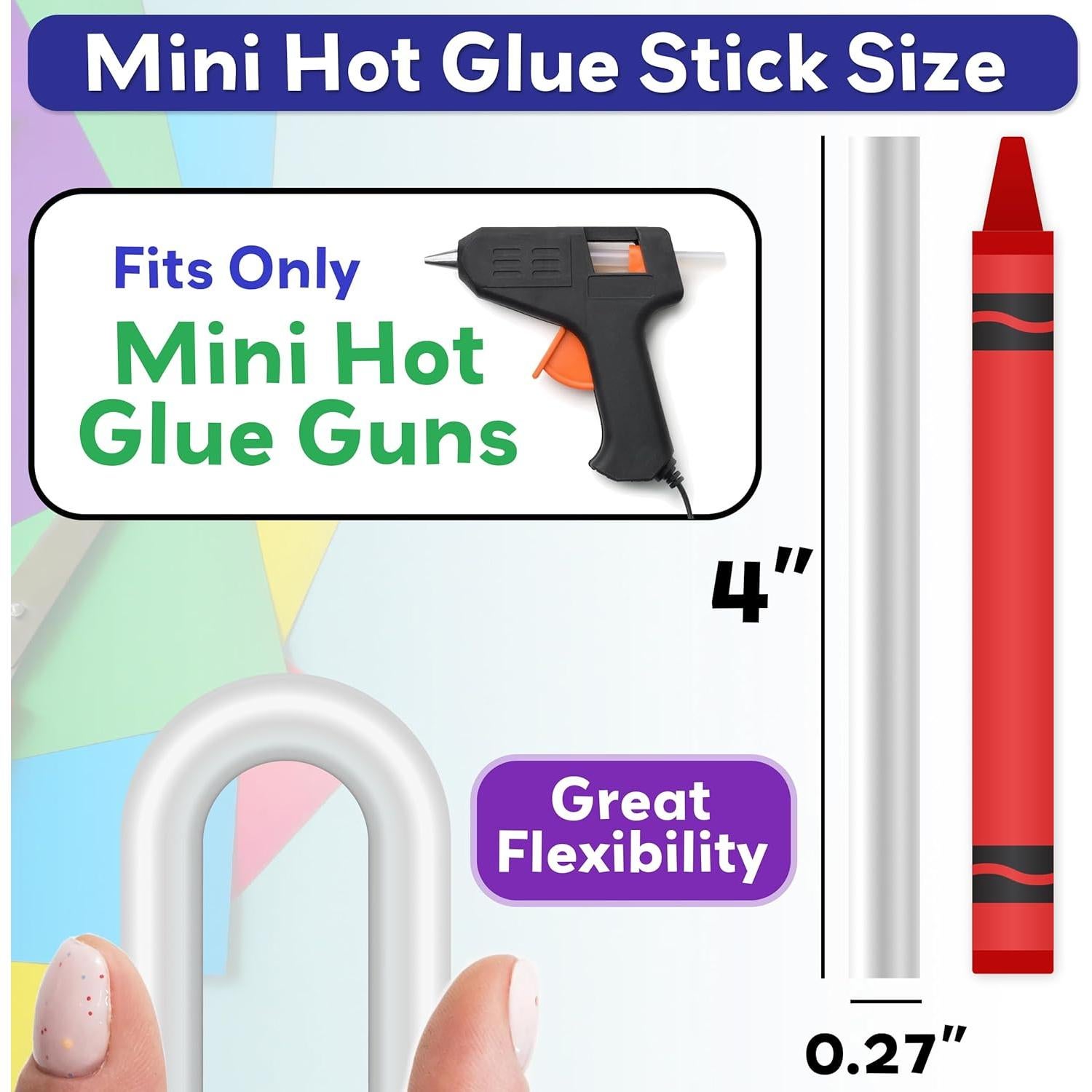 Palitos de Pegamento Caliente Mini Innovative Haus 200 Unidades