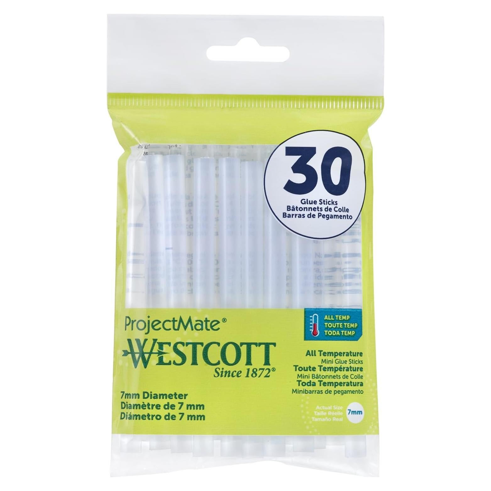 Barras de Pegamento Caliente Westcott 16837 Mini 30 Unidades