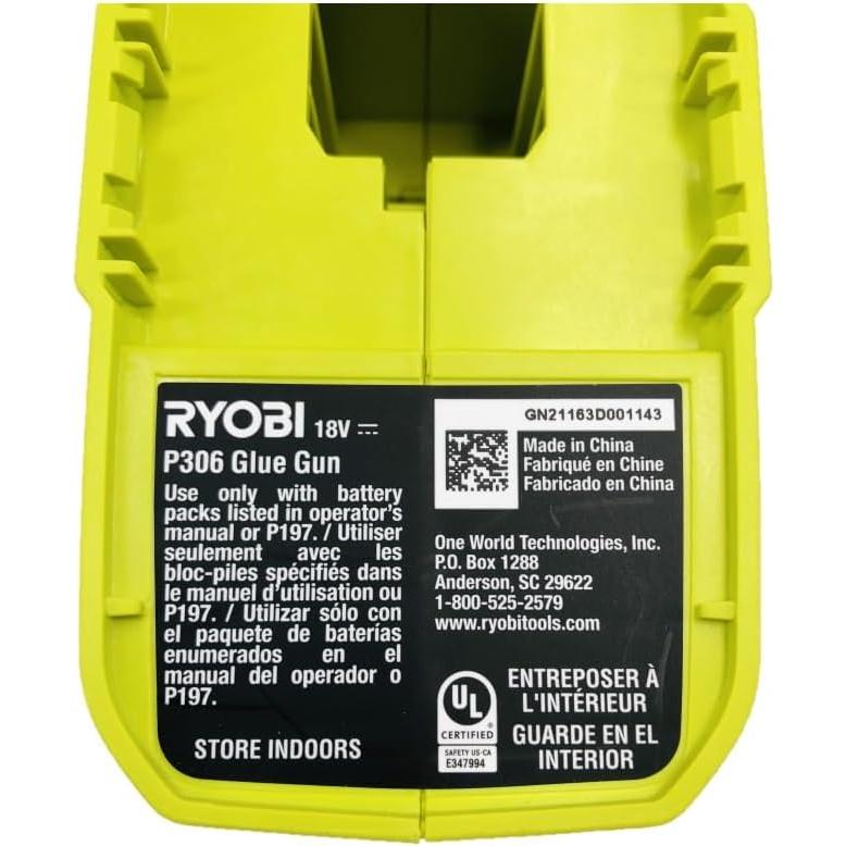 Pistola de Pegamento Inalámbrica RYOBI P306 18V con Batería