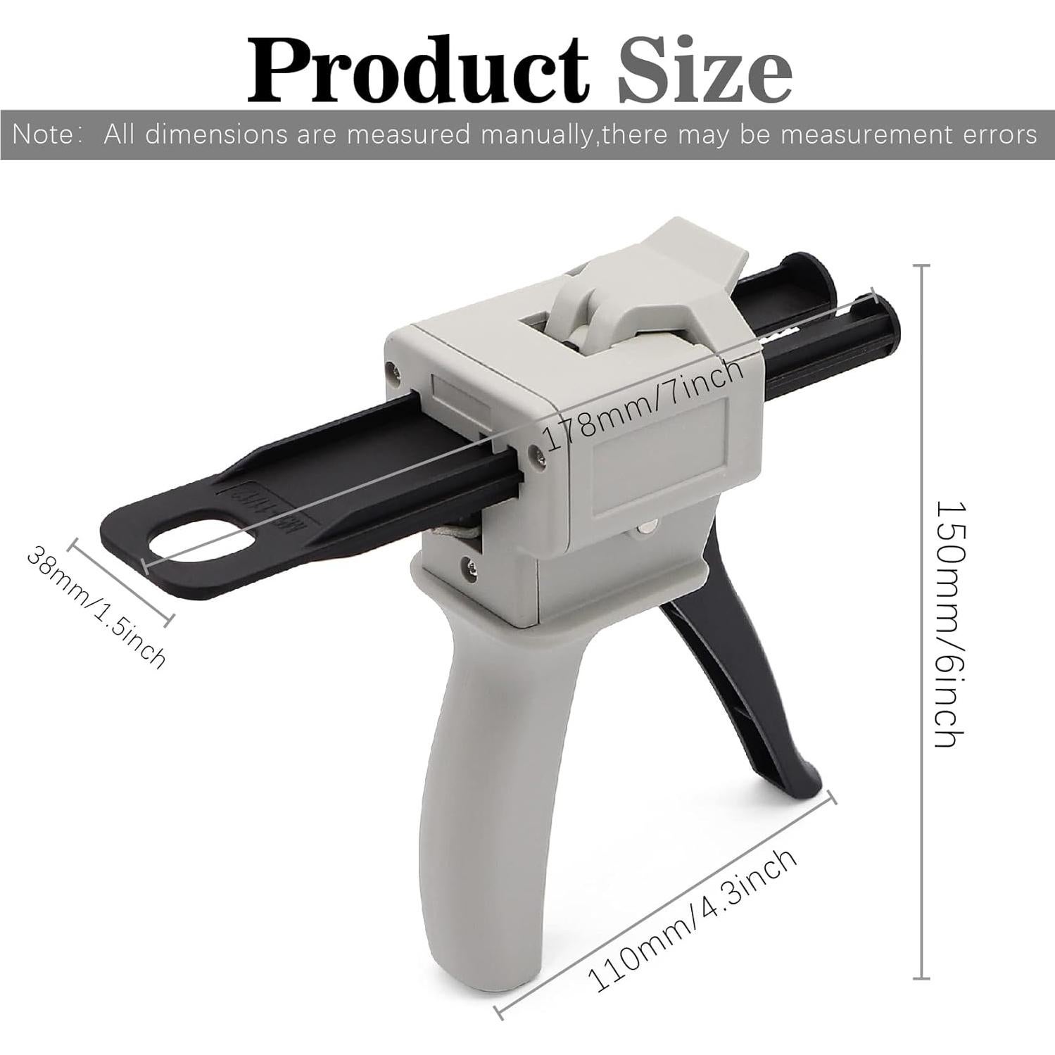 Pistola Dispensadora de Pegamento 50ml Ingoulut 1:1/2:1 AB