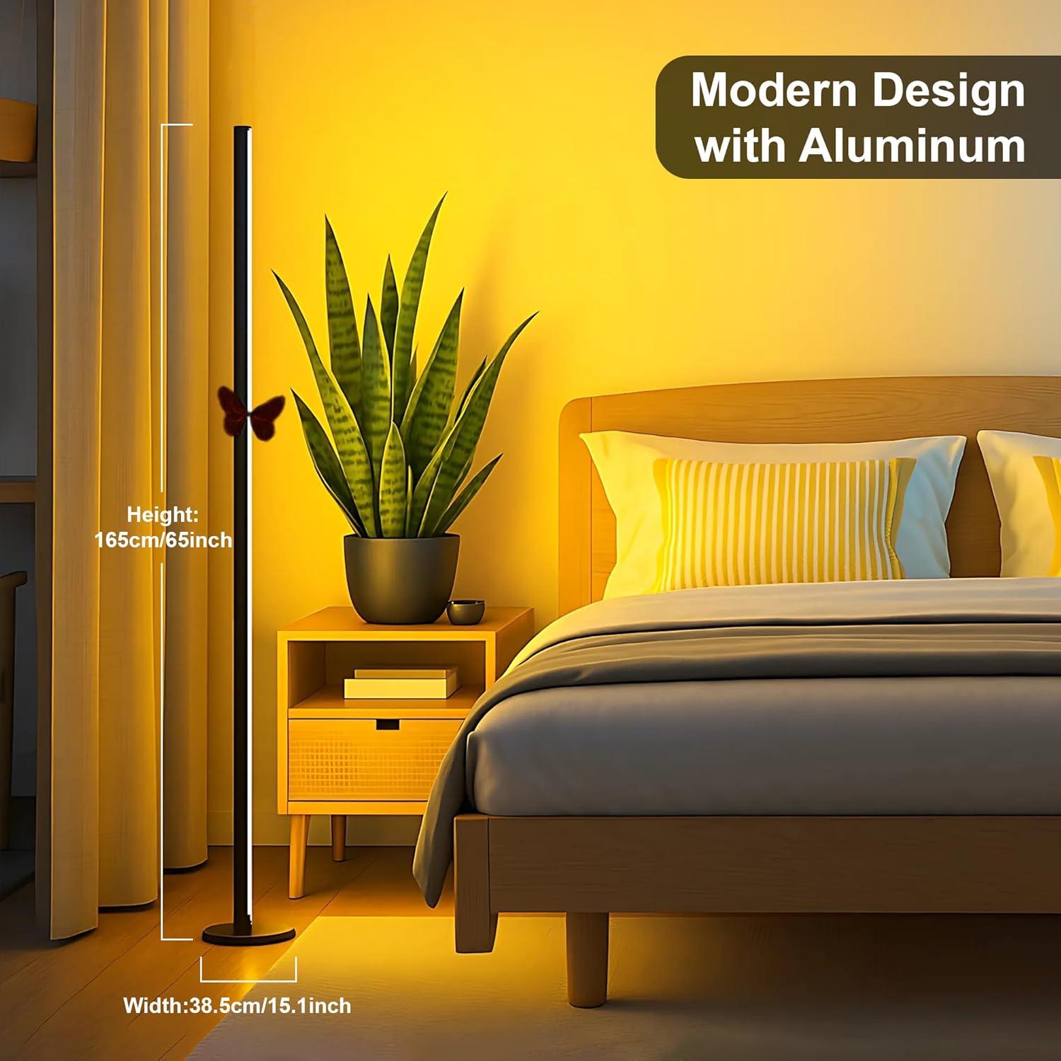 Luz de Crecimiento LED Oizuon 36W 164cm con Temporizador y Control Remoto