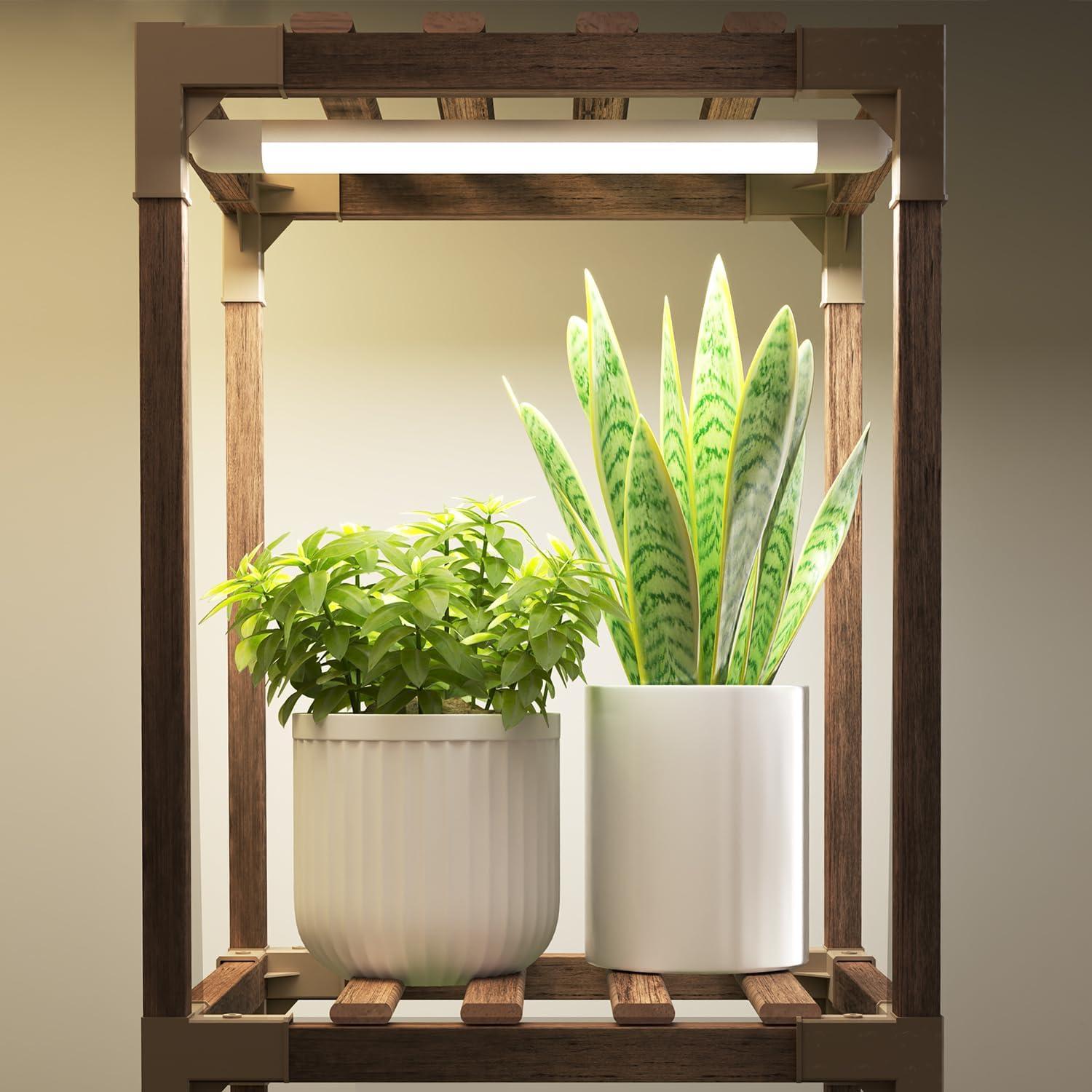 Soporte para Plantas HOMKIRT con Luz de Crecimiento 121.92 cm