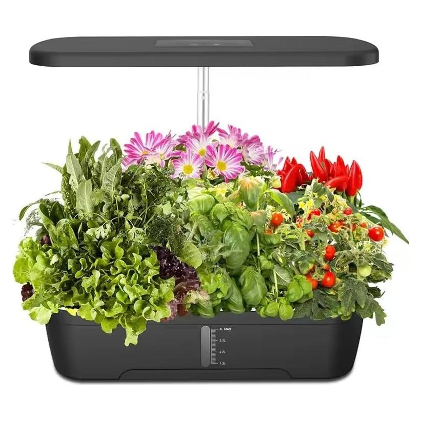 Kit de Cultivo Hidropónico Banvikon 12 Cápsulas LED Autorriego