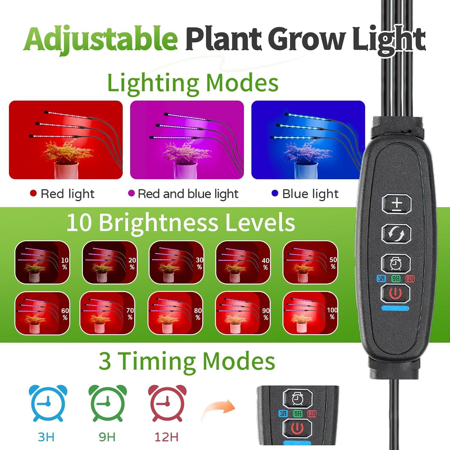 Mini Invernadero Vercome con Luz de Crecimiento 65x50x40 cm
