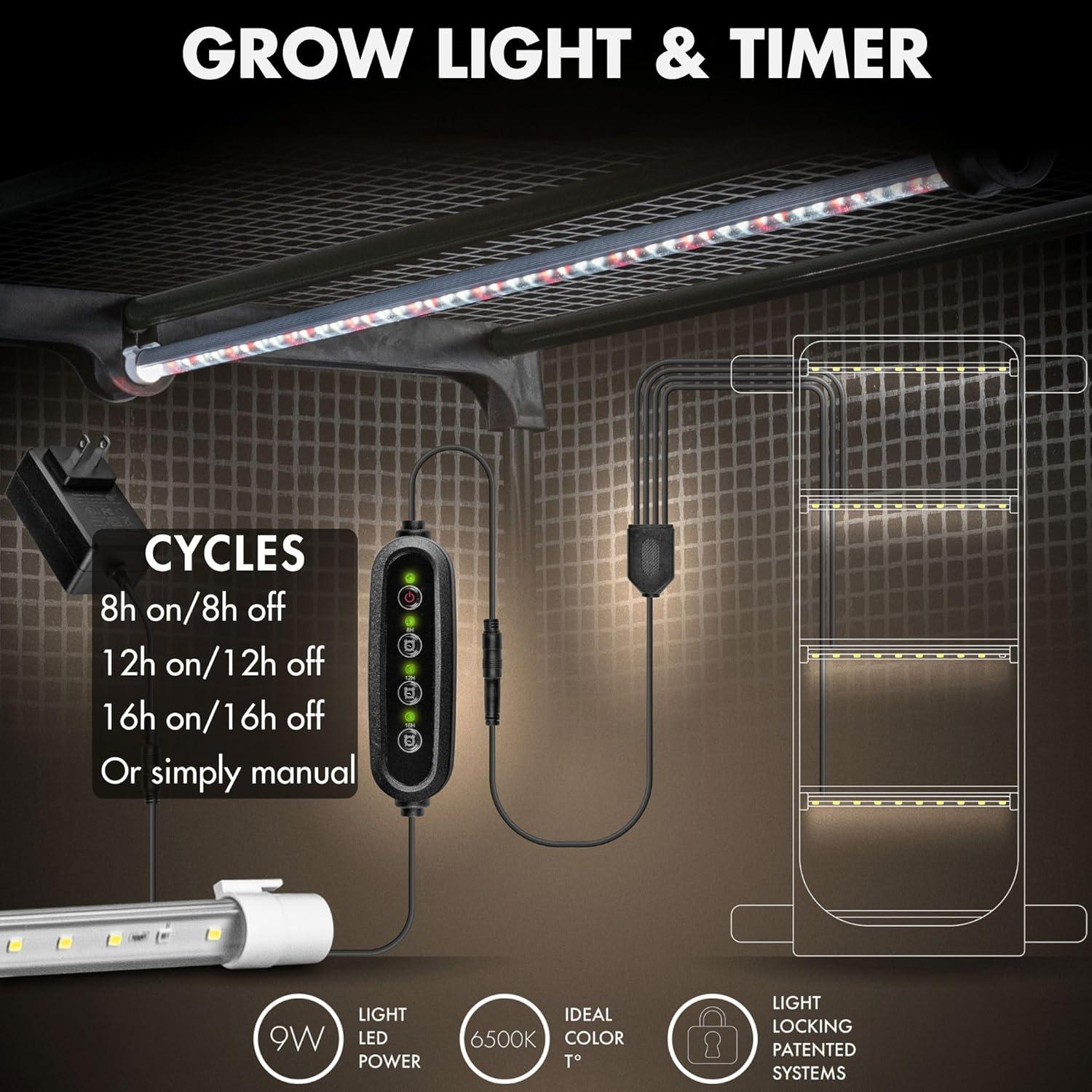 Carpa de Cultivo para Hongos Terra Fungus 69.85x48.26x165.1 cm
