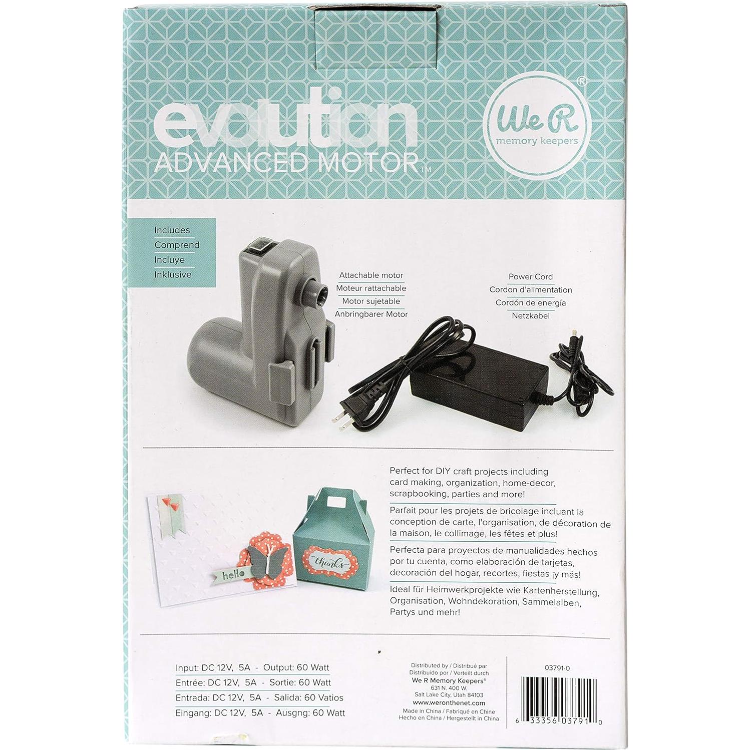 Motor Desmontable para Máquina de Corte y Embosado We R Memory Keepers