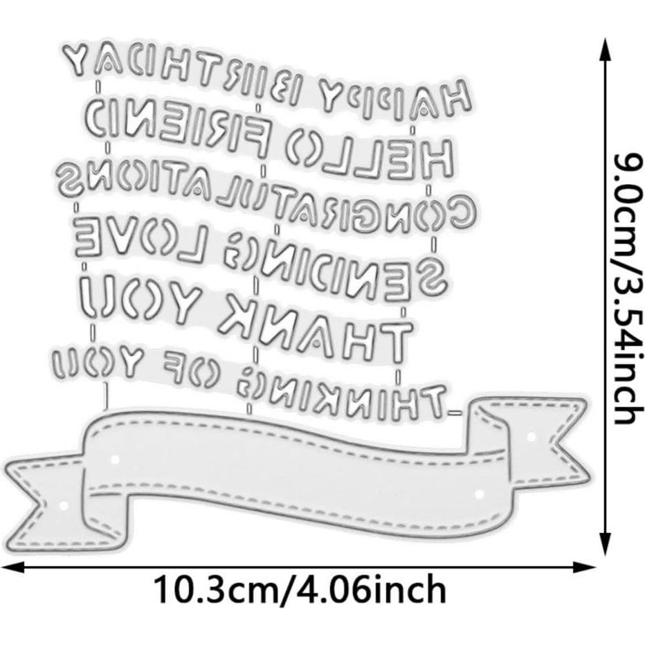 Troqueles de Scrapbooking FAWENUCY - Marco de Capa 10.7x9.9cm