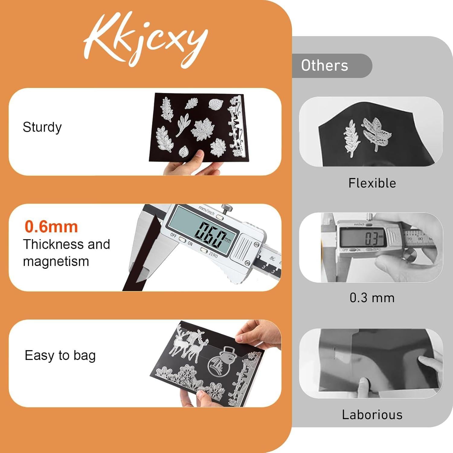 Set de Almacenamiento de Troqueles KKJCXY 20 Piezas Magnéticas