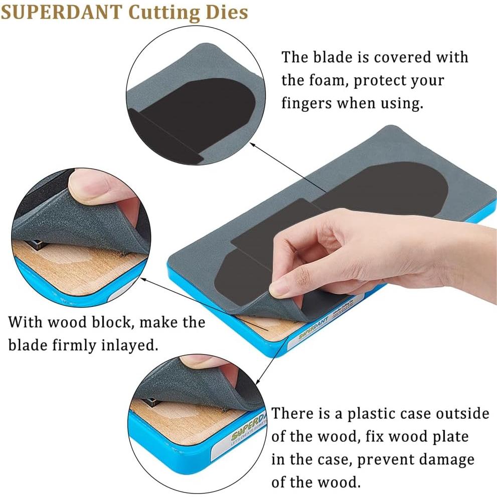 Cortador de Troqueles SUPERDANT para Tarjetas 12.7x25.4cm