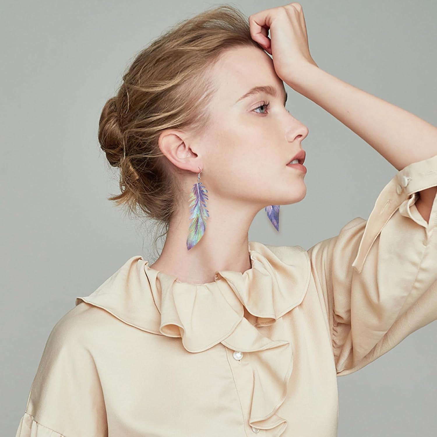 Troquel de Piel SUPERDANT 15x15cm 4 Formas de Pluma para Manualidades