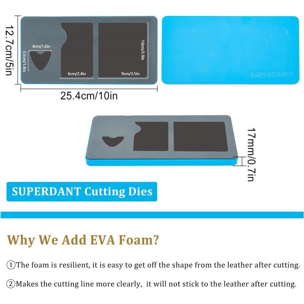 Troqueles de Corte SUPERDANT para Cuero y Manualidades 25.4x12.7cm