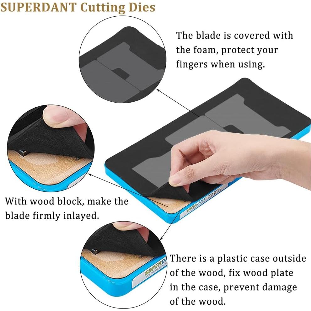 Troqueladora de Corte de Cuero SUPERDANT para Tarjetas 25.4x12.7cm