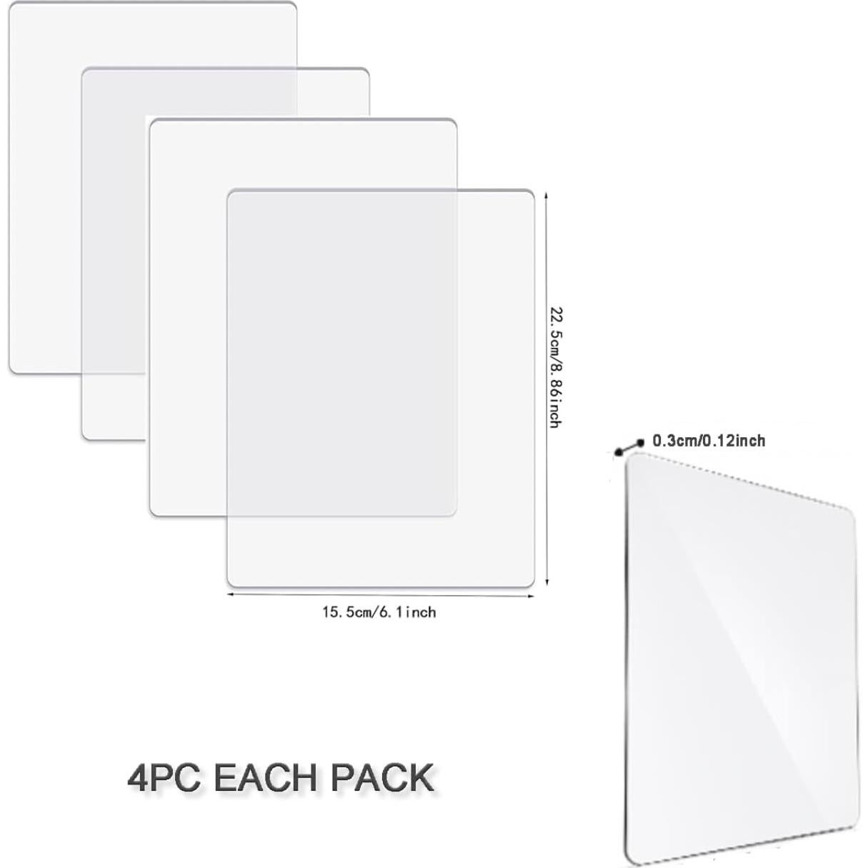 4 Almohadillas de Corte Acrílicas AlinaCraft 22.5x15.5cm