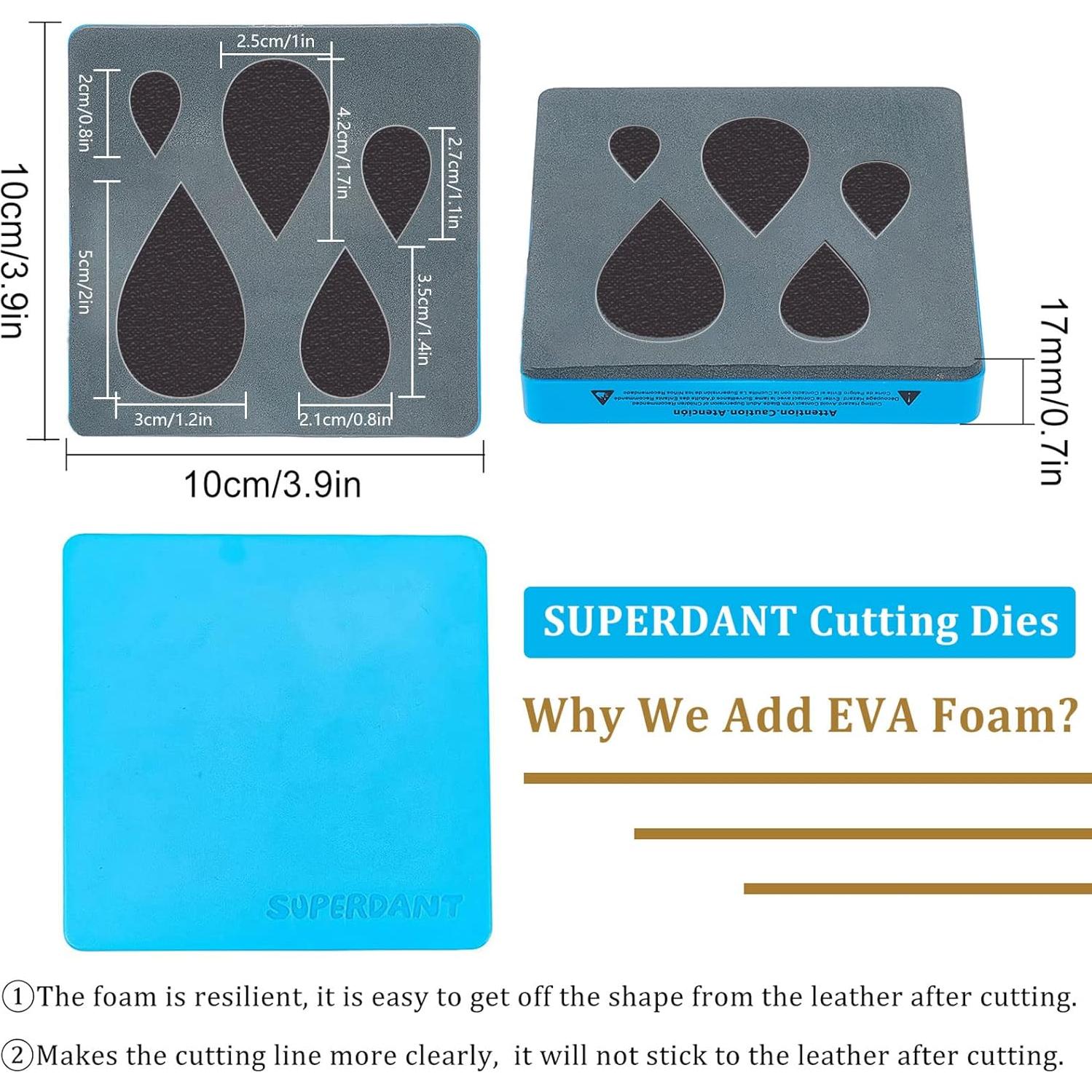 Troquel de Arete Gota de Agua SUPERDANT 10.5x10.5cm DIY