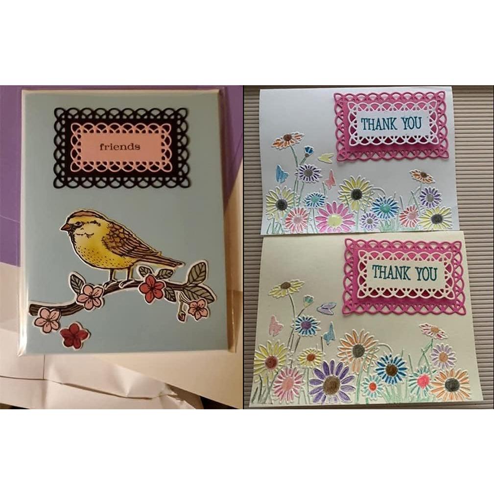 Troqueles de Corte de Metal CPEI Marco Rectangular 10.7x13.9 cm