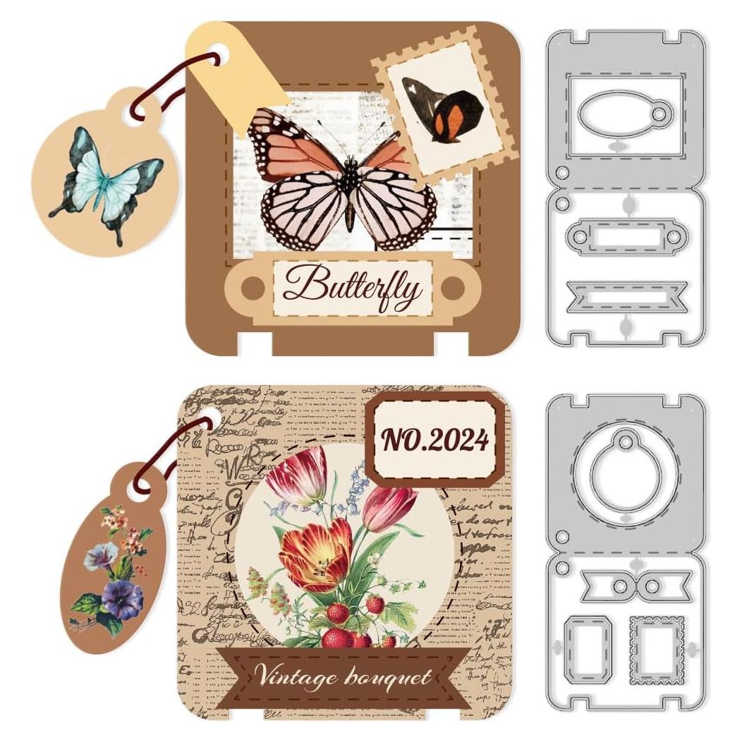 2 Juegos de Troqueles de Corte DELORIGIN para Scrapbooking