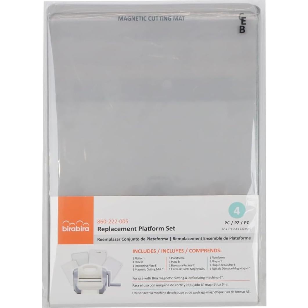 Juego de Tapetes de Corte Bira Craft 4 PC para Máquina 6"