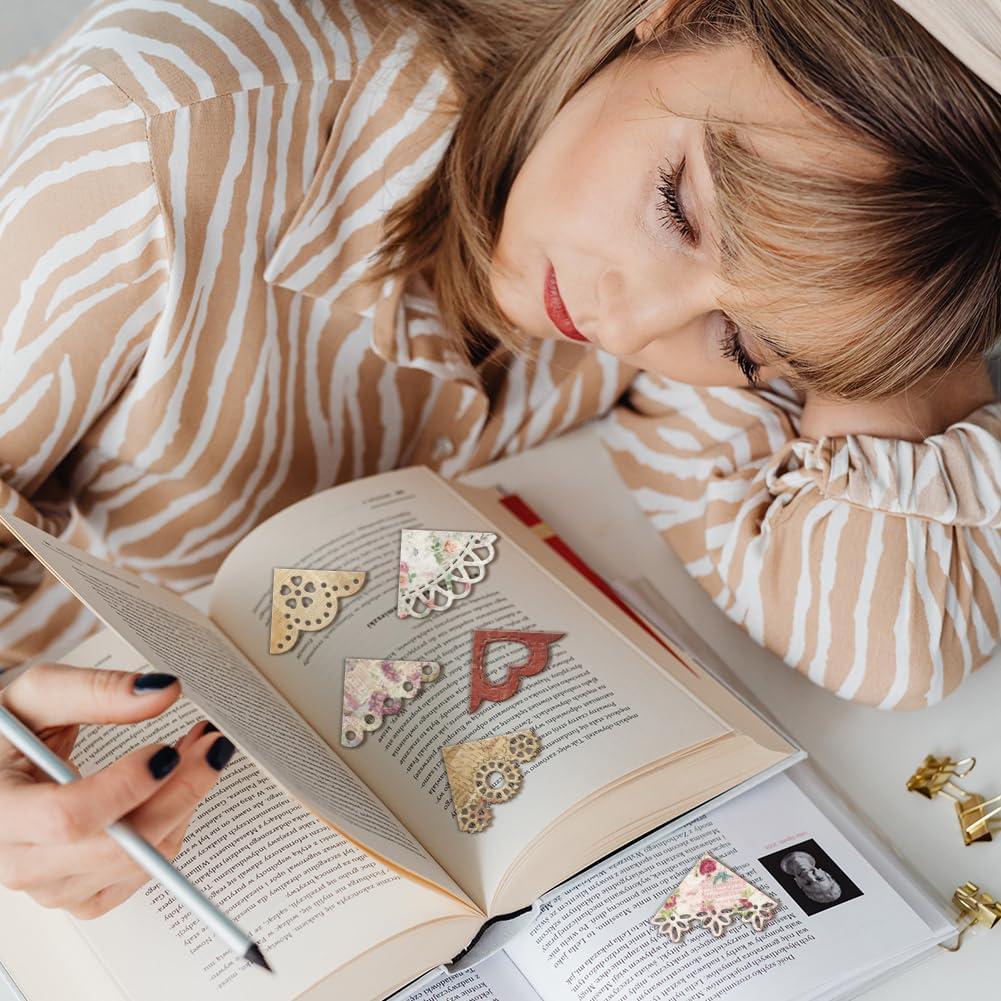 Troqueles de Esquinas de Libros GLOBLELAND 22 Piezas Scrapbooking