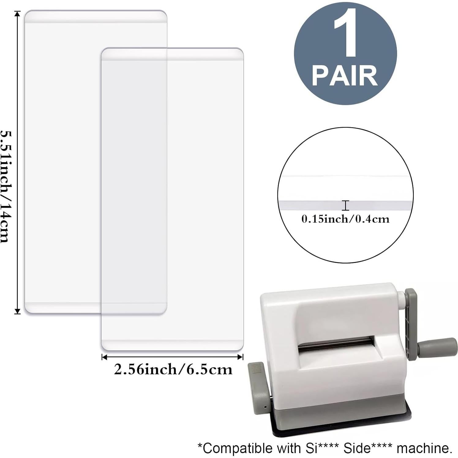 Almohadillas de Corte BAOFALI 2 Pcs Plástico Policarbonato 14x6.5cm