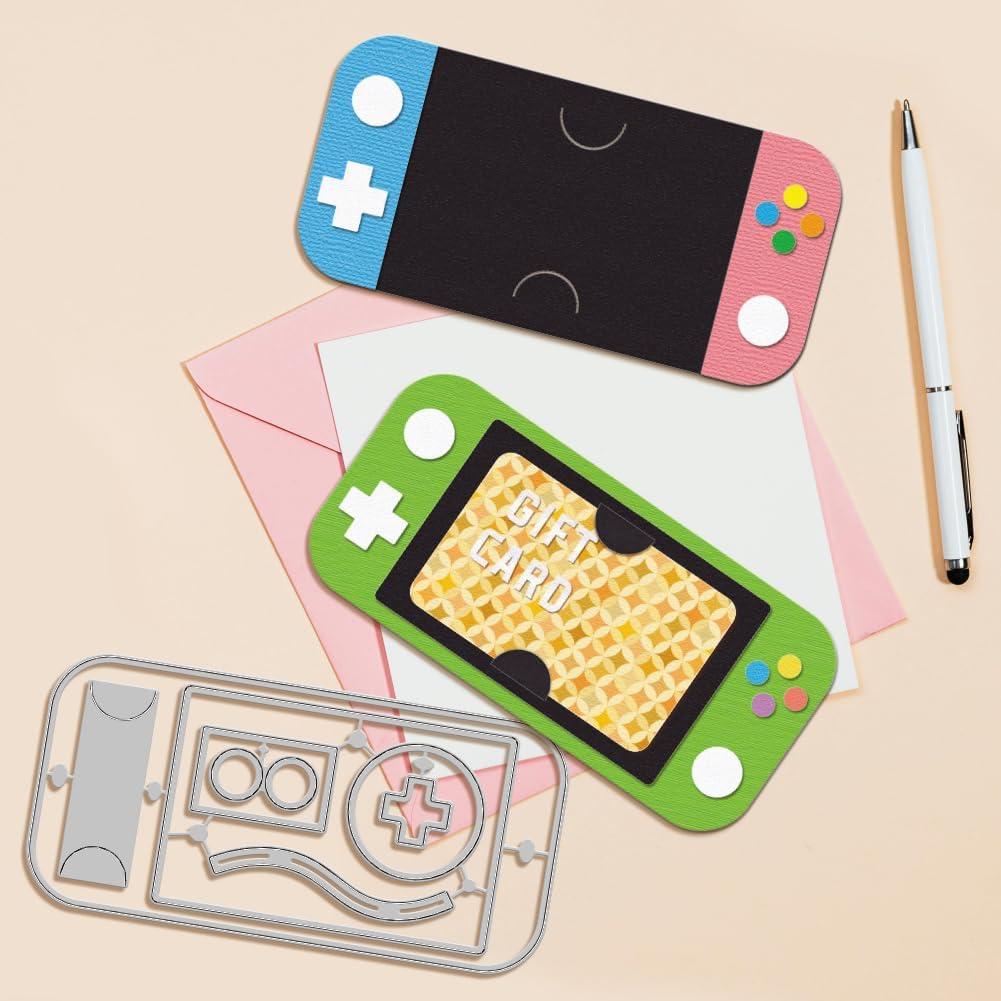 Troqueles para Tarjetas de Regalo GLOBLELAND Consola de Juego