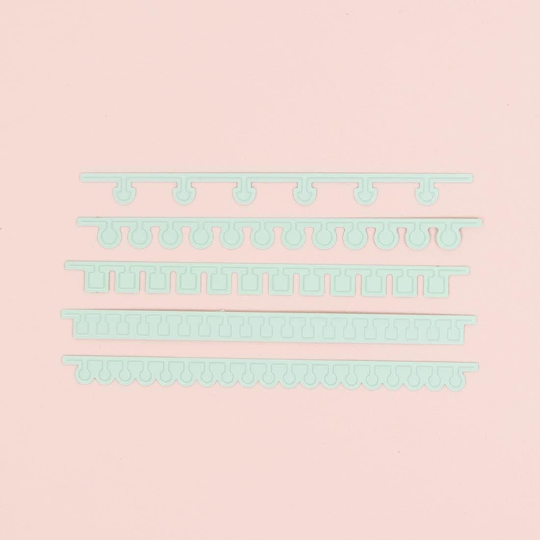 Set de 5 Troqueles Básicos Craftelier para Bordes de Encuadernación - 16.74 x 0.81 cm