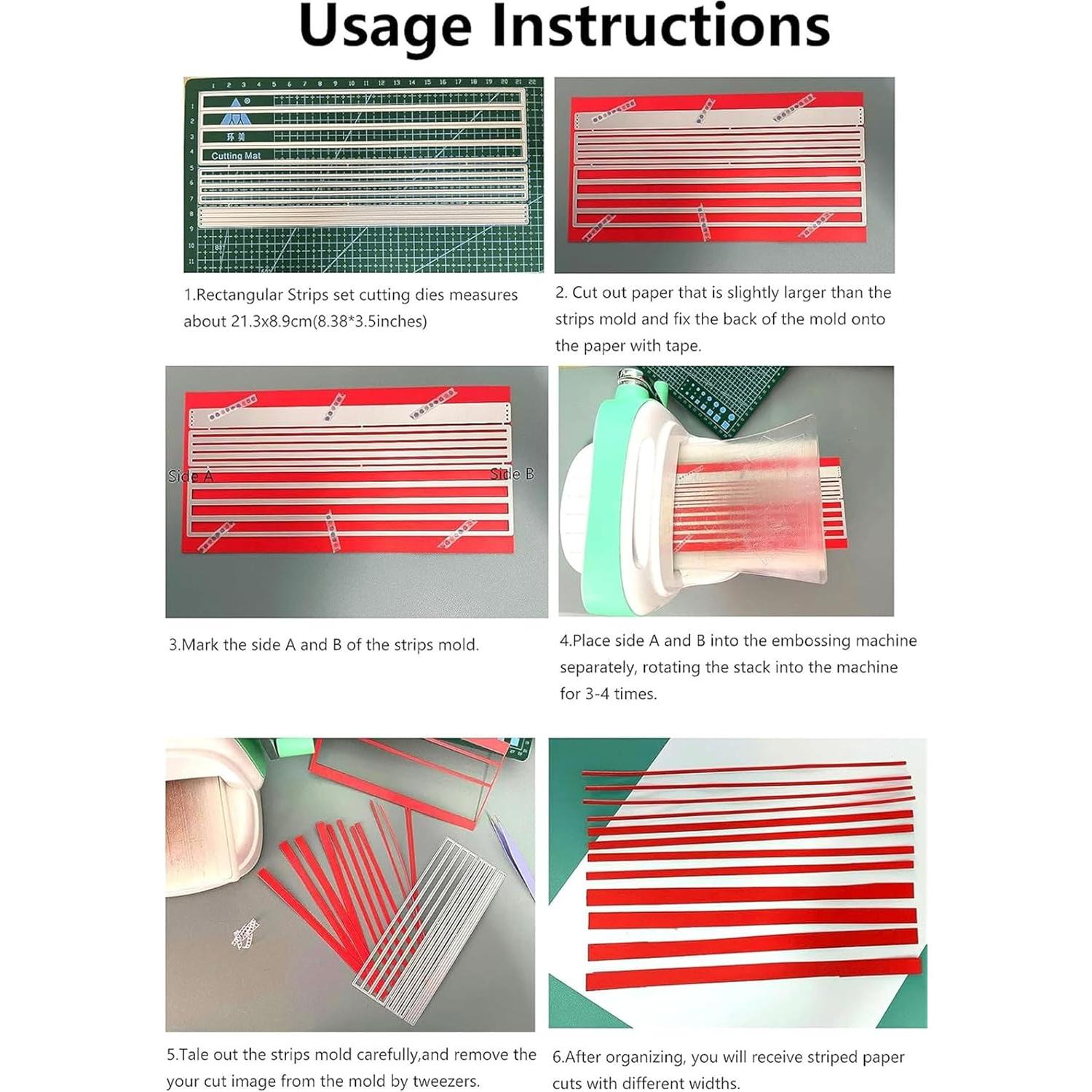 Troqueles de Corte MSCHEFAY para Tarjetas 3D - 21.3x8.9cm