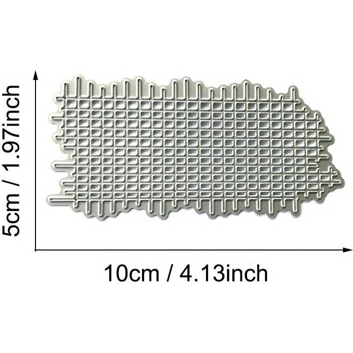 Lapoo 3D Backgrounds Frame Metal Cutting Die for Scrapbooking, New Cutting Dies DIY Album Card Making Decor Paper Craft Metal Die Cuts Party Wedding Decorations (Grid C 3.9 x 2 in)