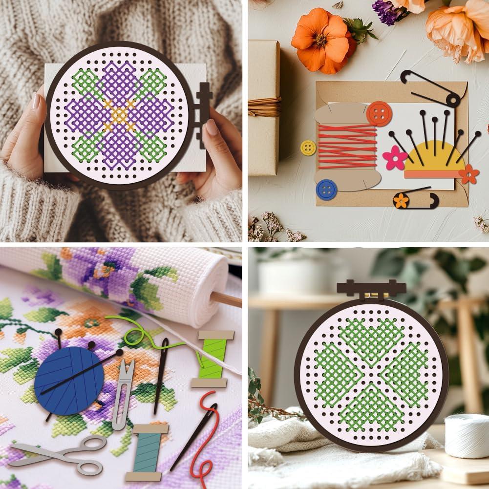 Plantillas de Corte de Metal MAYJOYDIY - Bordado 3 Piezas