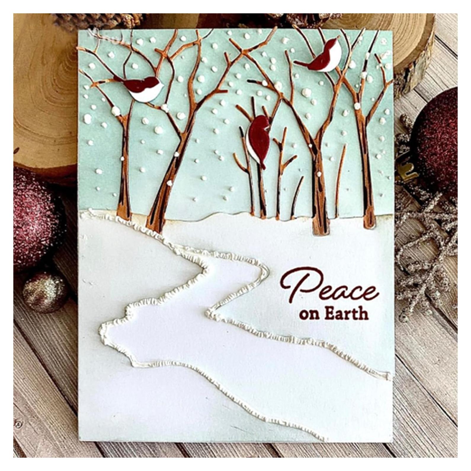 Troquel de Metal Lapoo para Scrapbooking Caminos y Bosques 14.2 cm