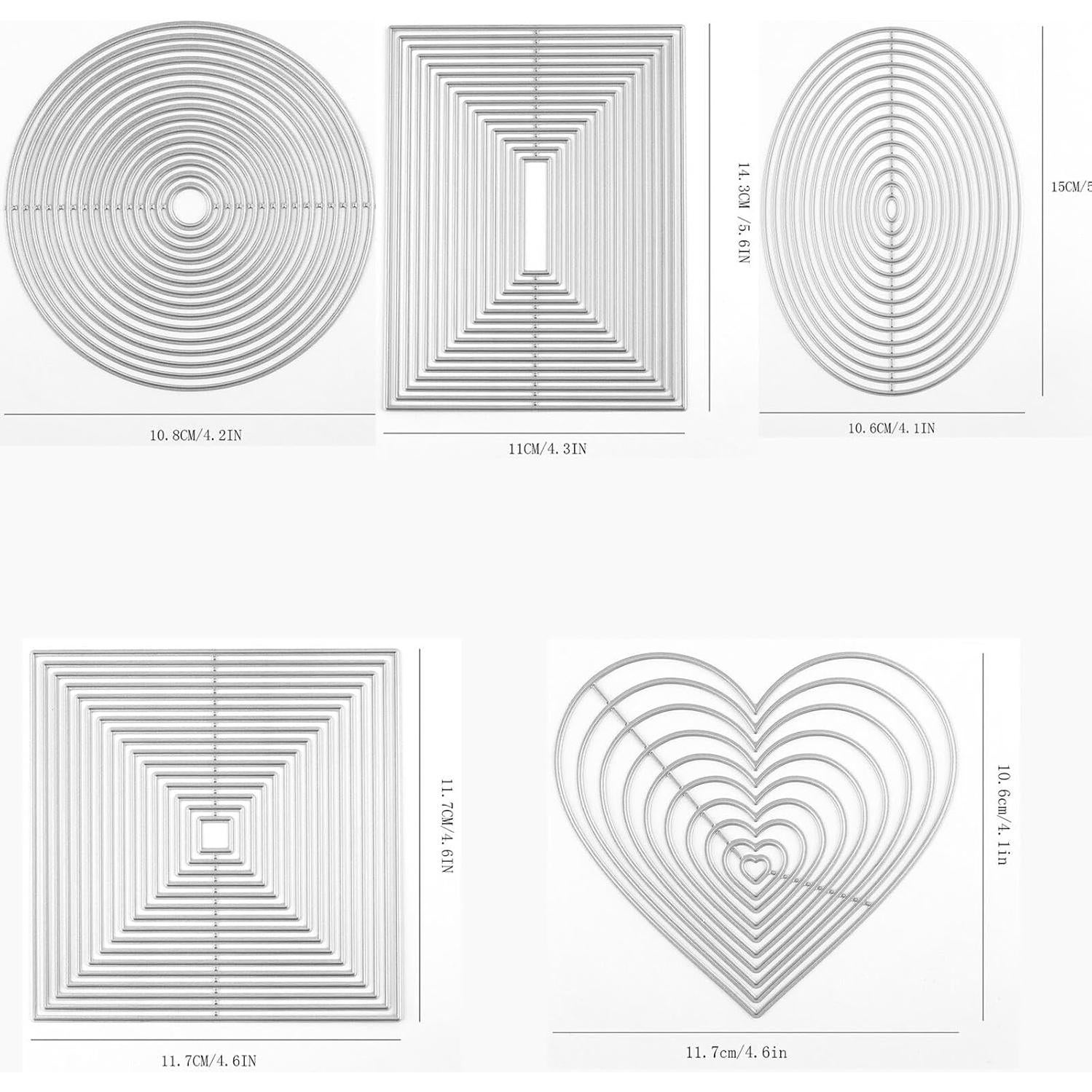5 Troqueles de Corte de Metal CYFUN para Manualidades