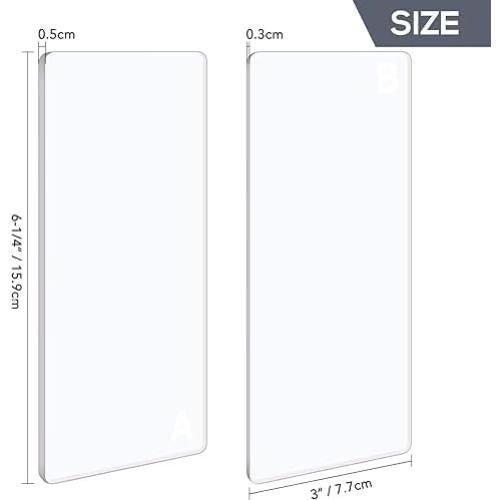 Almohadillas de Corte BAOFALI 4 Pcs 15.88x7.62 cm Plástico