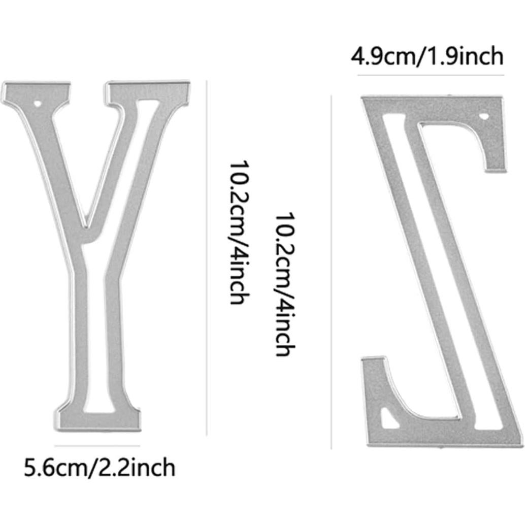 Troqueles de Corte 26 Letras Mayúsculas Briartw 10cm