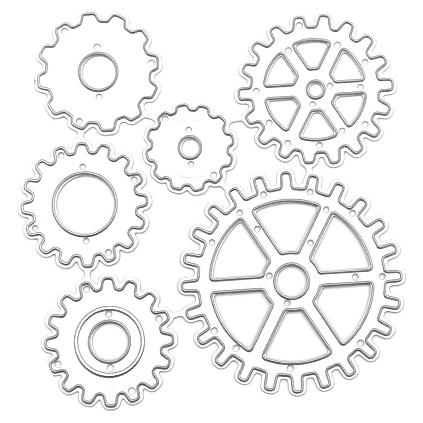 Troqueles de Corte Steampunk Fansoftiks para Scrapbooking